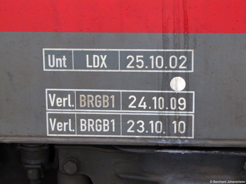 Bis zum 23.10.2010 darf 115 332-9 noch durch Deutschland fahren. Berlin Hbf, Februar 2010