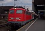 110 373 mit dem RE11594 nach Aachen in Dsseldorf Hbf 9.7.2009