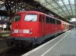 verkehrsrot/29925/110-380-3-steht-mit-rb-11224 110 380-3 steht mit RB 11224 von Bonn Mehlem nach Wuppertal Hbf im Klner Hbf auf Gleis 1. Juli 2009