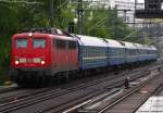 mit Zugen/78005/115-278-4-passiert-mit-dem-d 115 278-4 passiert mit dem D Zug nach Kiev den S-Bahnhof Tiergarten. Mai 2010