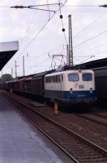 140 574-5 mit Zug am Samstag in Hamm 29-05-1993.