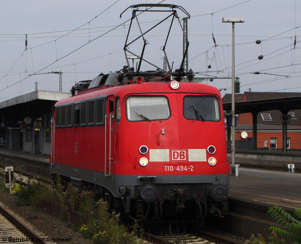 110 494-2 in Hamm (Westfalen). Oktober 2010