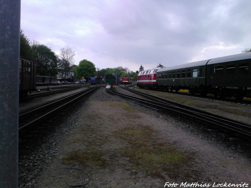 R�BB Mh 53, Kleinbahn BW, 112 565-7 (DB 202 565-89 & MTEG 118 770-7 in Putbus am 10.5.13