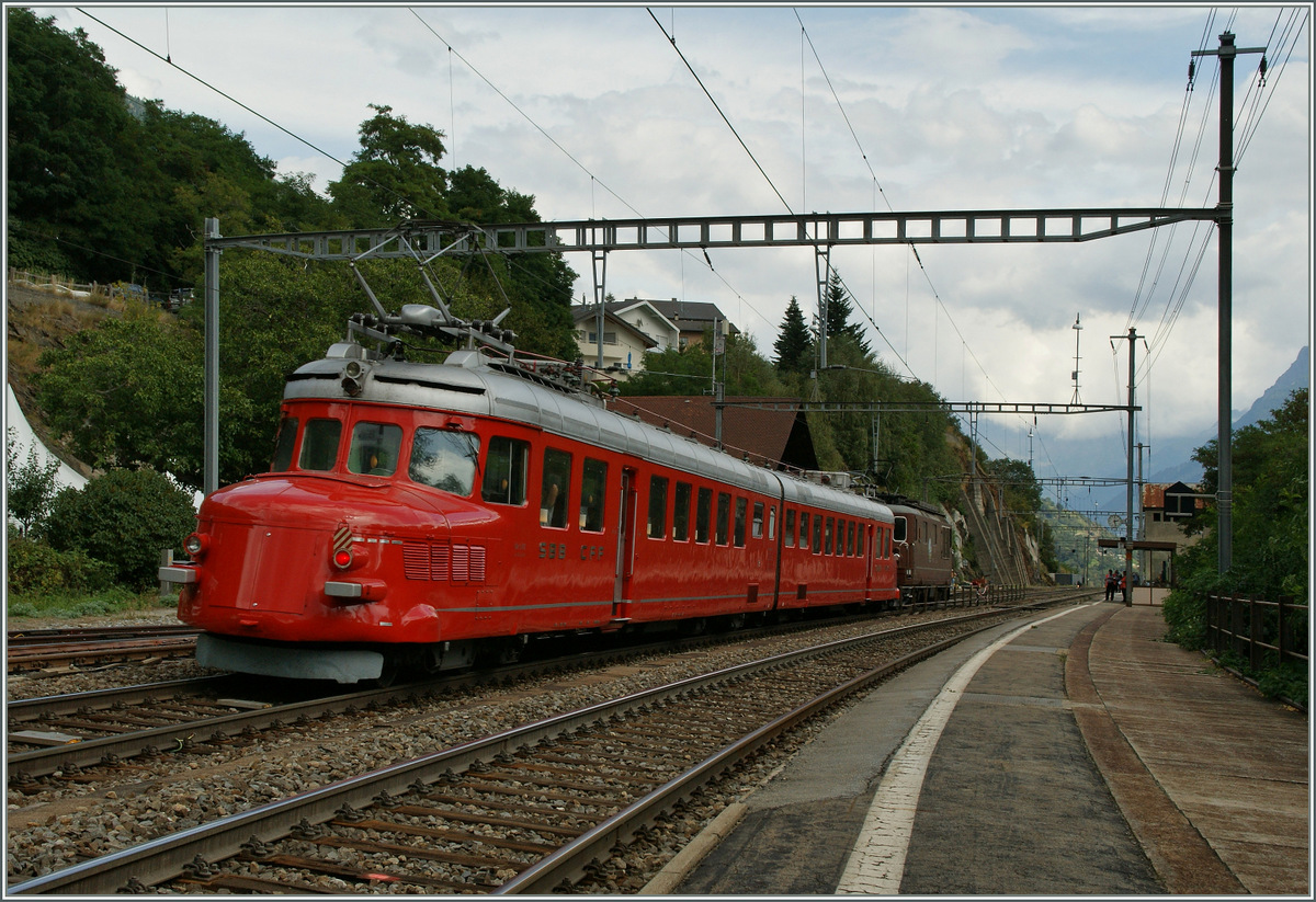 100 Jahre BLS, da feierte selbst der  Rote Pfeil  mit.
Ausserberg, den 7. Sept. 2013