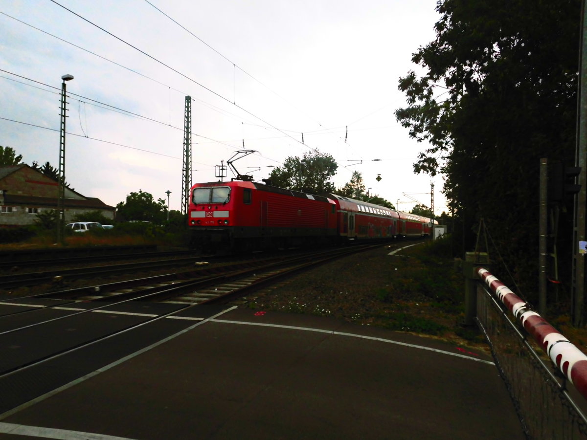 143 170 verl�sst den Bahnhof Dieburg in Richtung Wiesbaden am 7.8.18