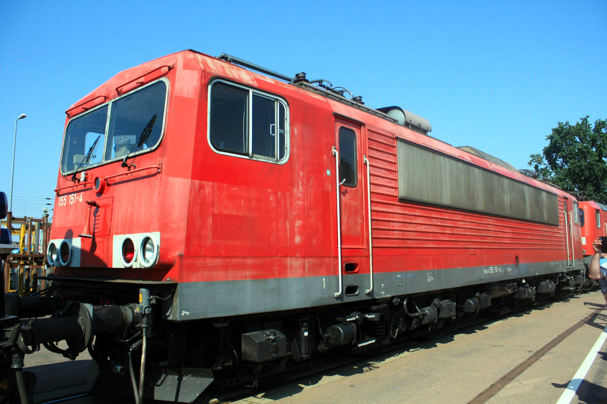 155 151 von Railpool beim Tag der offenen T�r in Dessau am 31.8.19