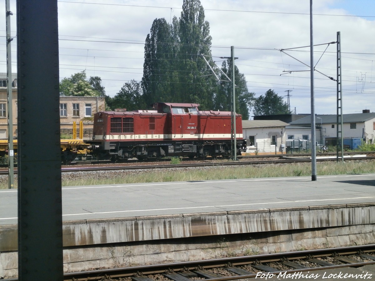 202 484-2 in der g�terumfahrung am Hallenser Hbf am 14.5.15
