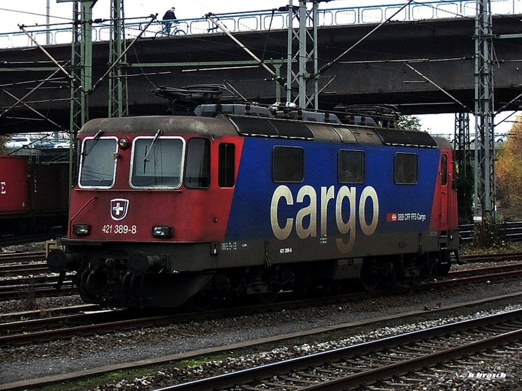421 389-8 stand abgeb�gelt beim bf hh-harburg,15.11.14