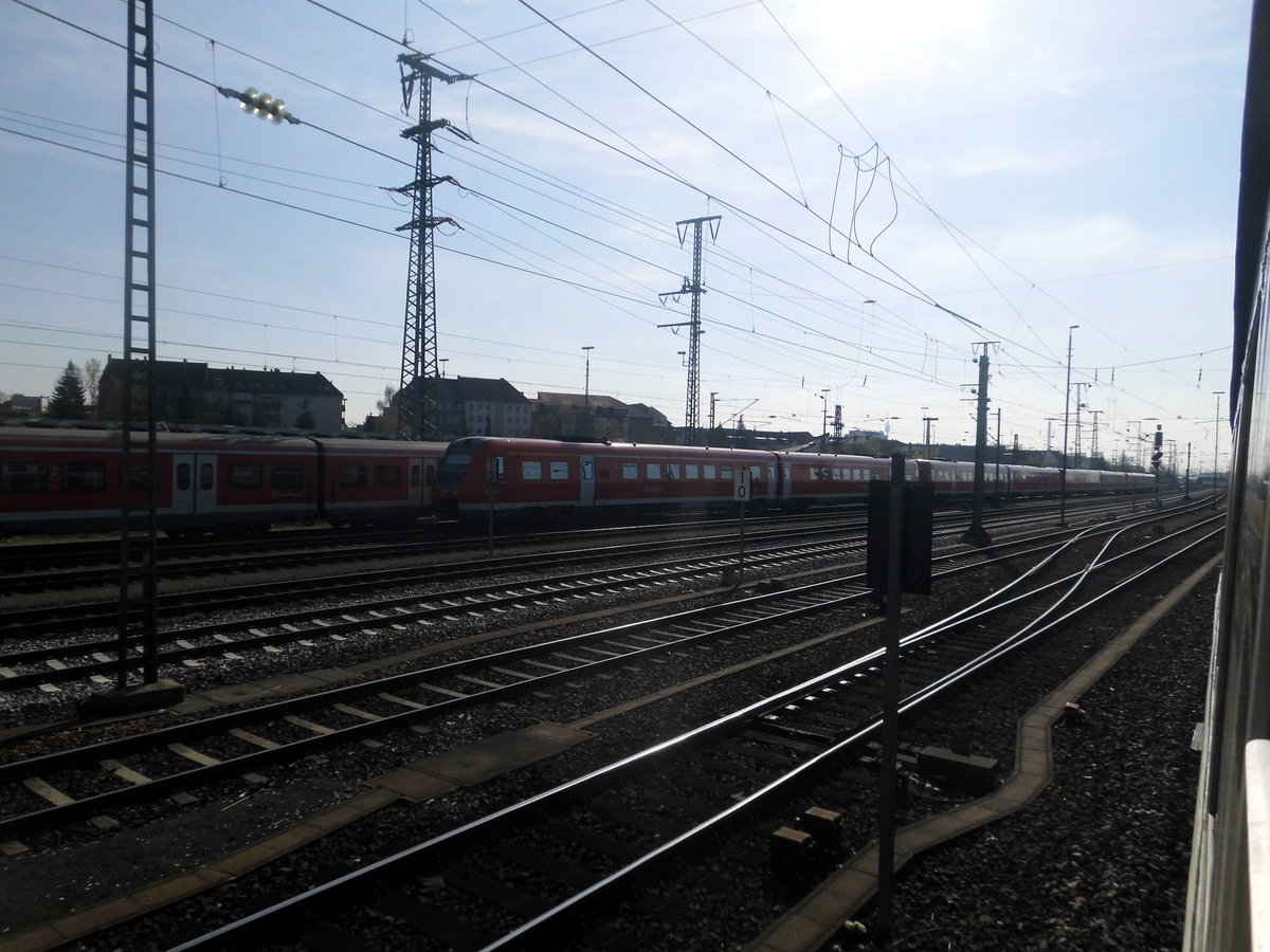 Abgstellte 612er am N�rnberger Hbf am 8.4.17