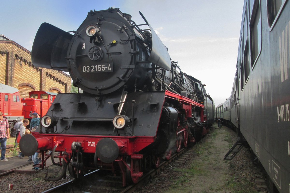 Am 18 September 2016 war 03 2155 Gast ins Bw Berlin Sch�neweide.