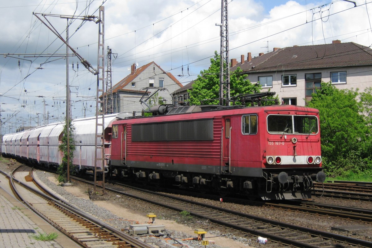 Am 9 Mai 2011 durchfahrt 155 167 Osnabr�ck Obf. 
