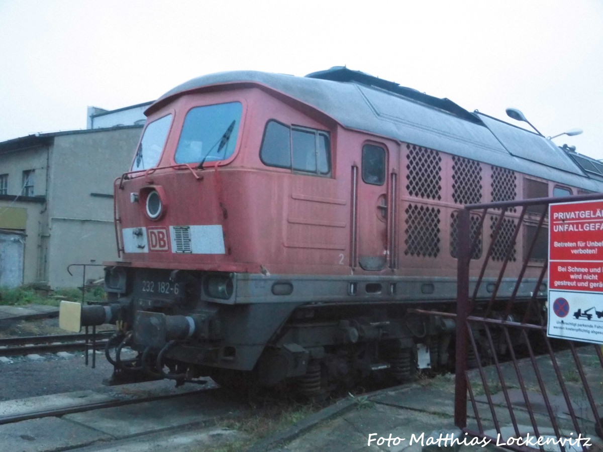 Ausgeschlachtete 232 182-6 auf dem LEG Gel�nde in Delitzsch am 8.10.15