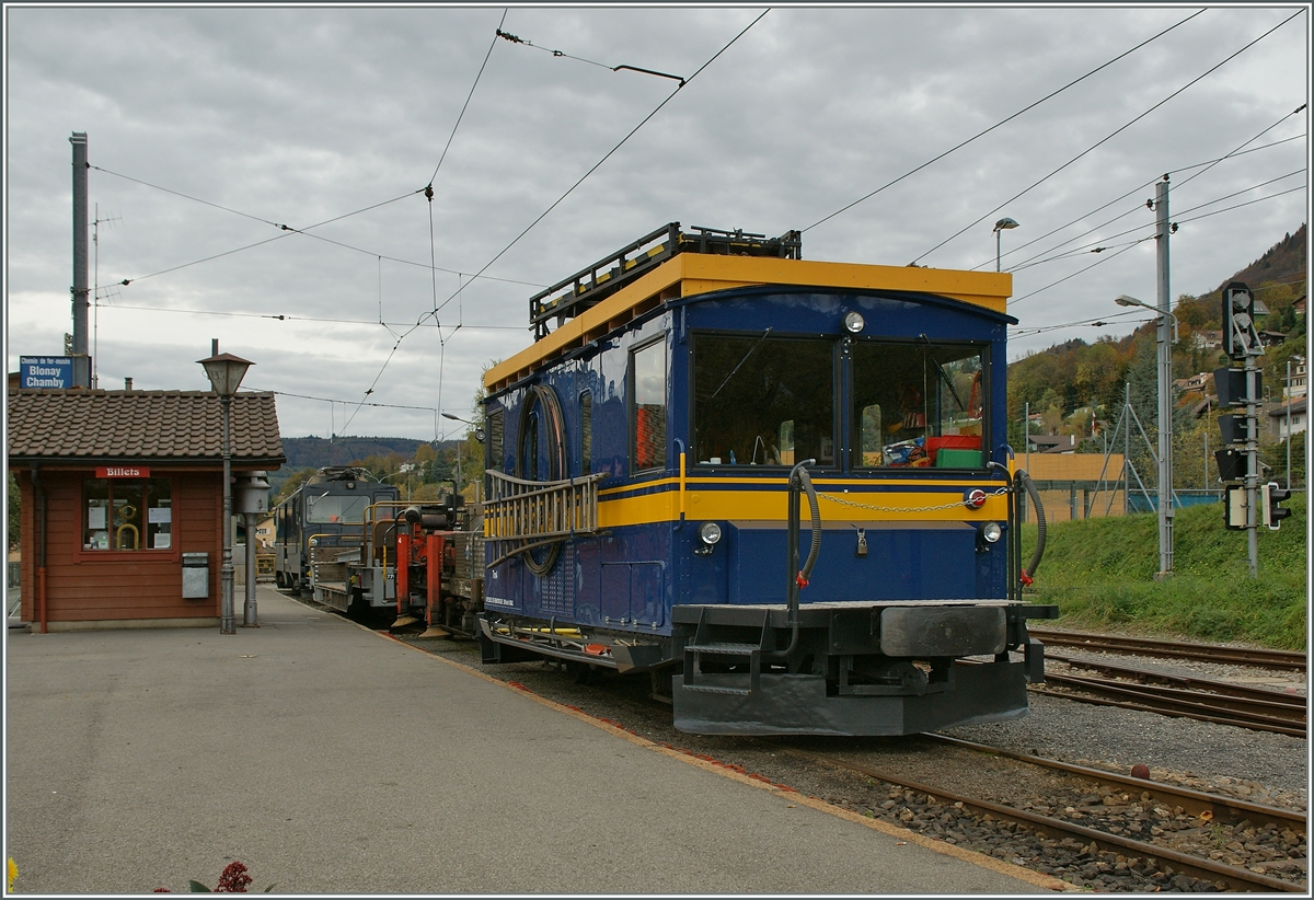 Der MOB Tm 4 in Blonay.
7. Nov. 2013