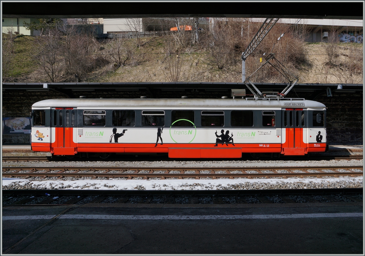 Der tansN BDe 4/4 N° 3 in Le Locle.
18. März 2016