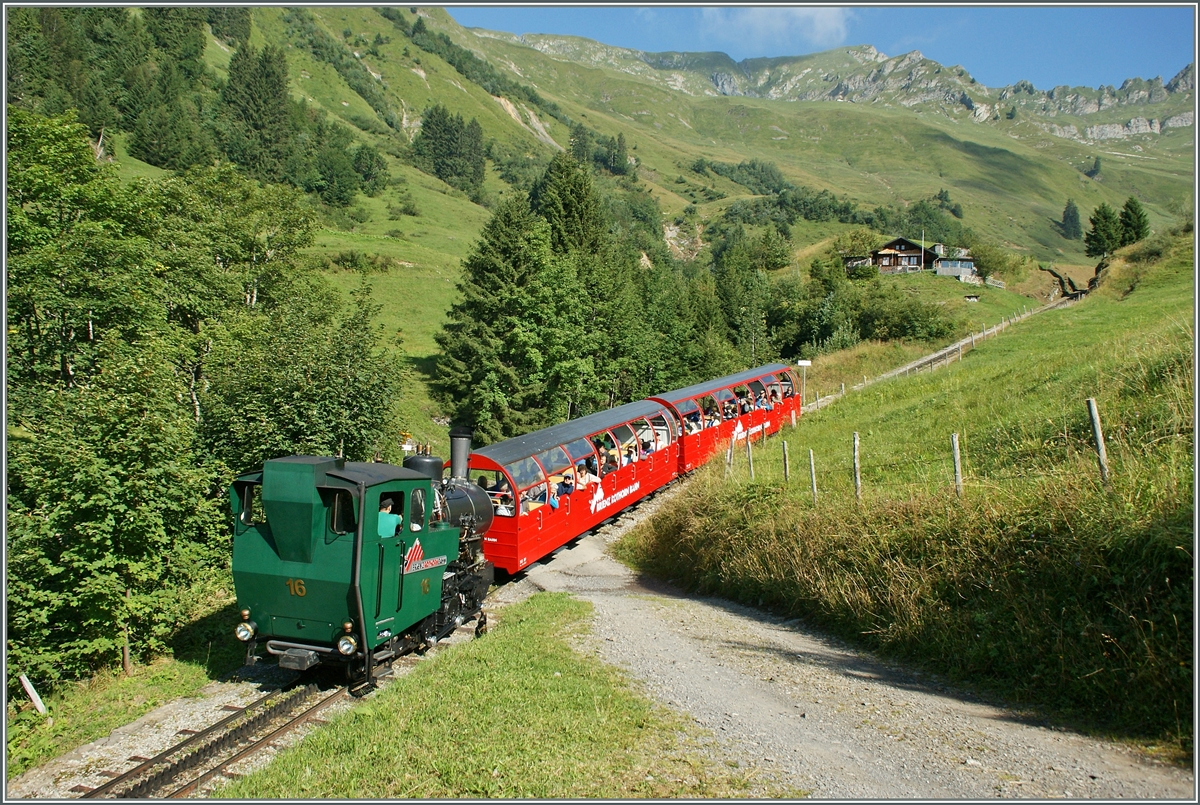 Die BRB H 2/3 16 kurz nach der Planalp.
30. Aug. 2013