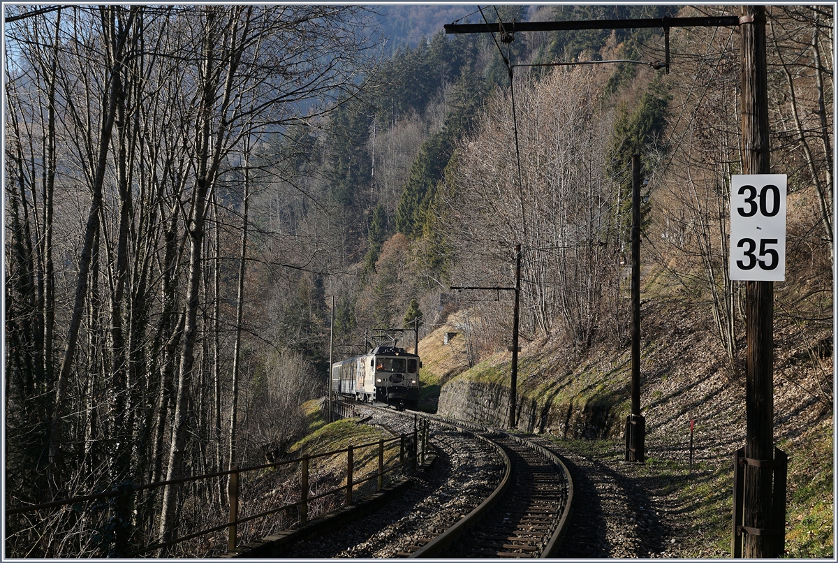Ein MOB Belle-Epoque Zug erreicht in wenigen Minuten Les Avants
28. Dez. 2016