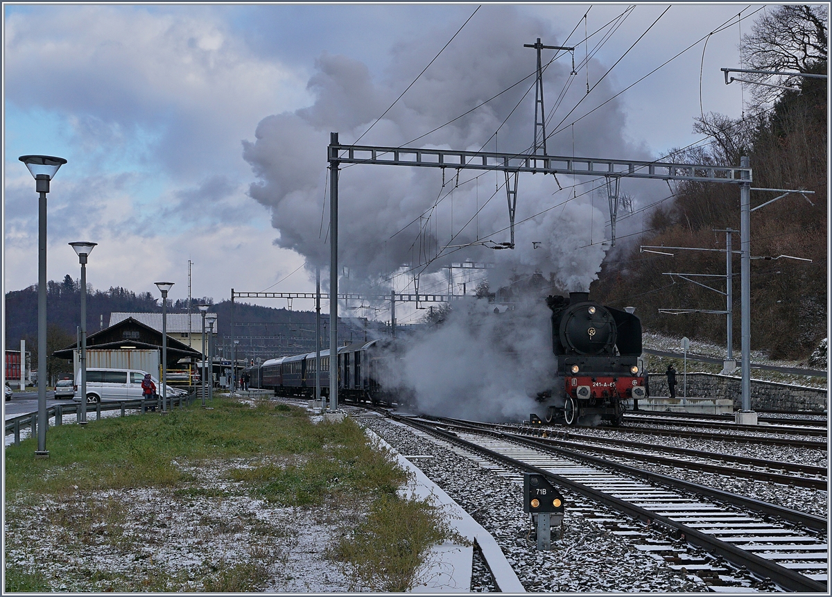 Herrlich dampfend und rauchend geht die fahr weiter.
Koblenz, den 9. Dez. 2017