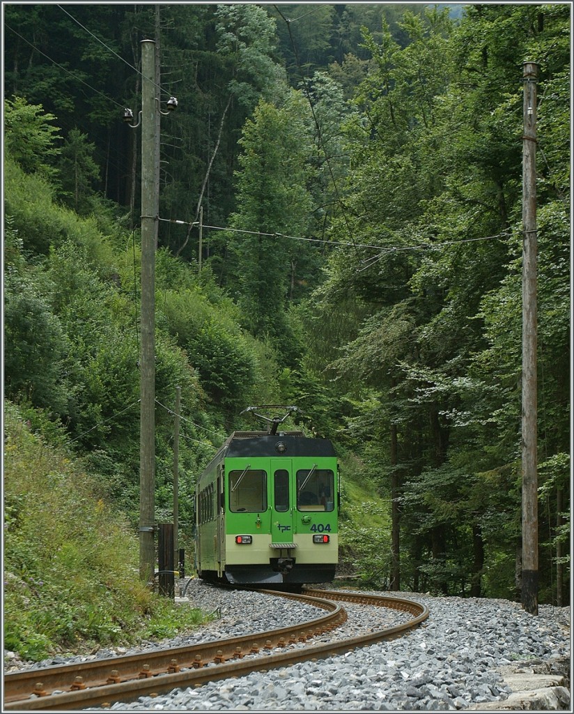 Im Wald bei Le Sepey konnte ich den ADS BDe 4/4 404 fotografieren.
5. Aug. 2011