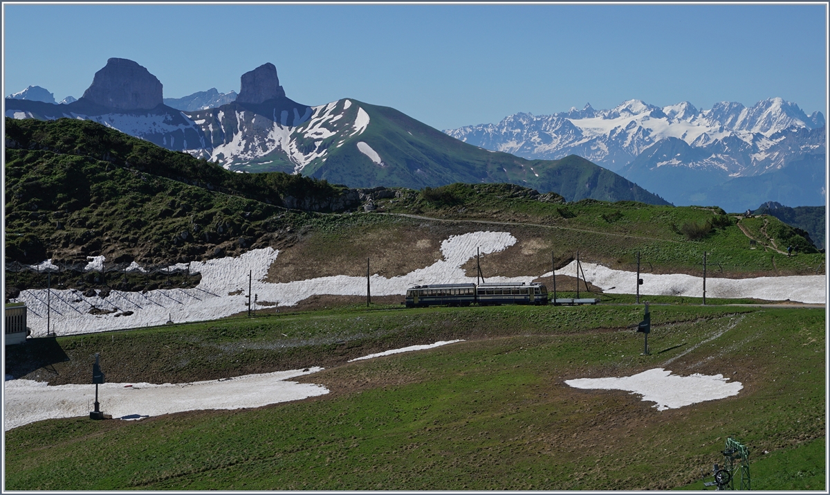 Kurz vor der Gipfelstation Rochers de Naye.
28. JUni 2016