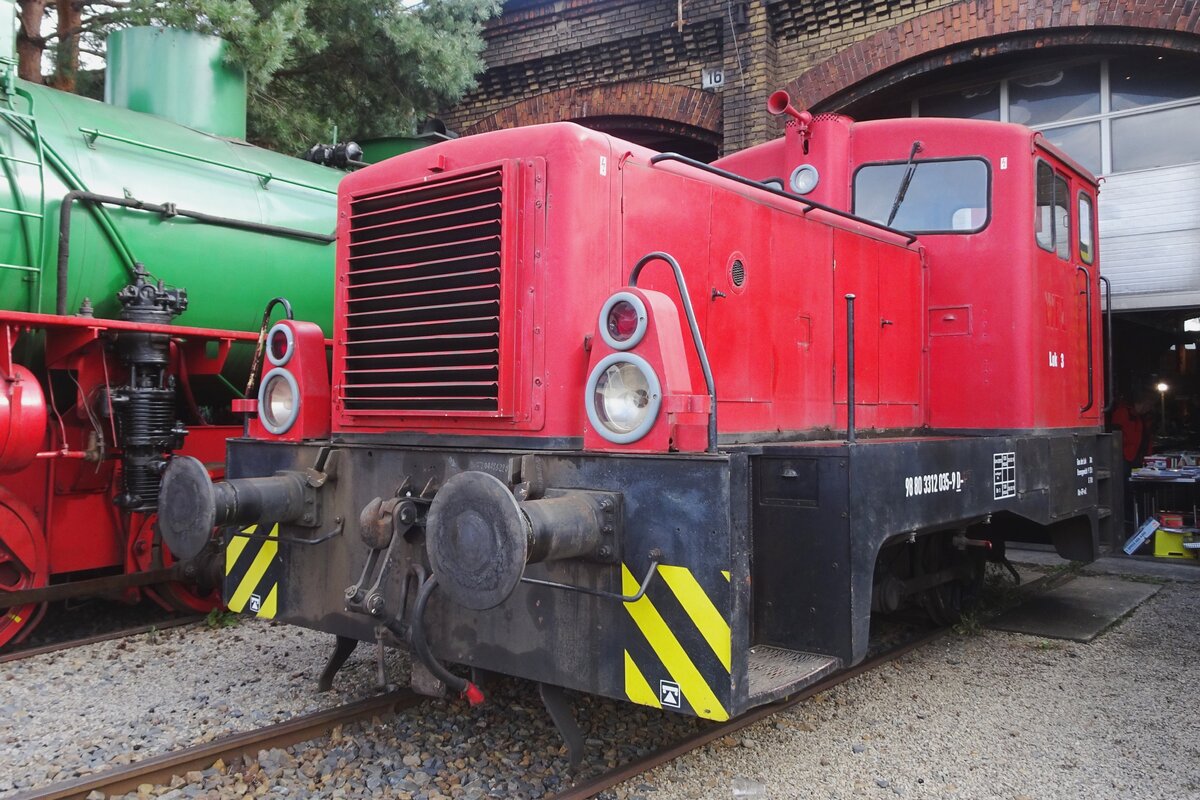 Lok-3/312 035 der Dampflokfreunde Berlin steht am 18 September 2022 ins Bw Berlin-Sch�neweide.