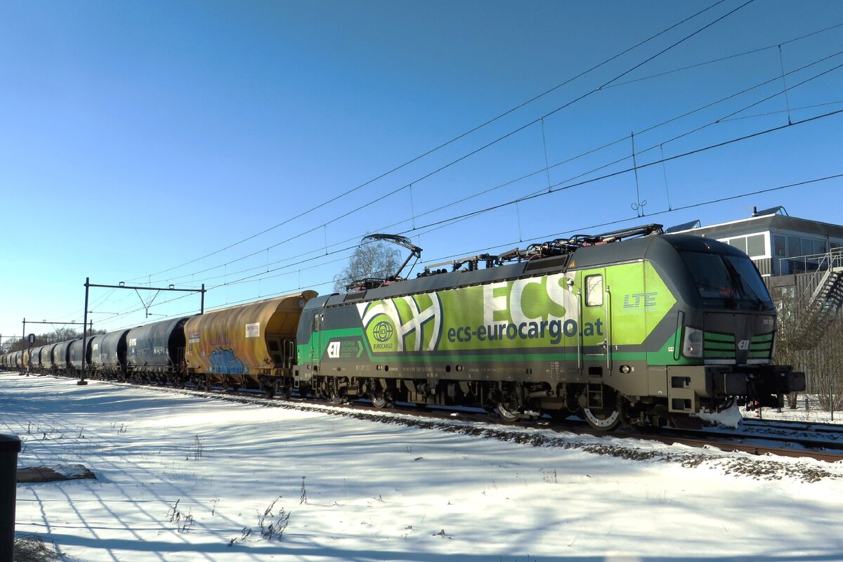 LTE 193 729 passiert ganz r�hig Alverna am 11 Februar 2021.