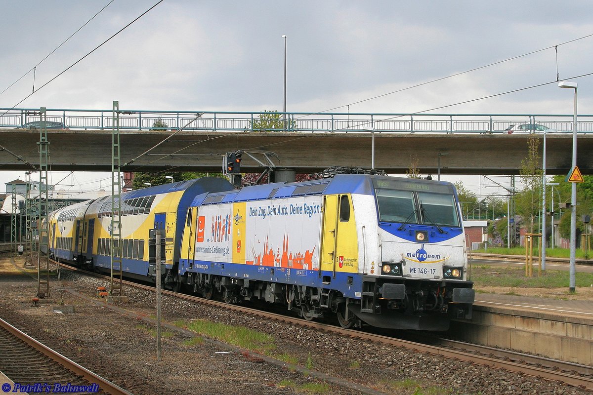 ME 146 517  cambio.CarSharing  mit RB31 nach Lüneburg am 07.05.2019 in Hamburg-Harburg