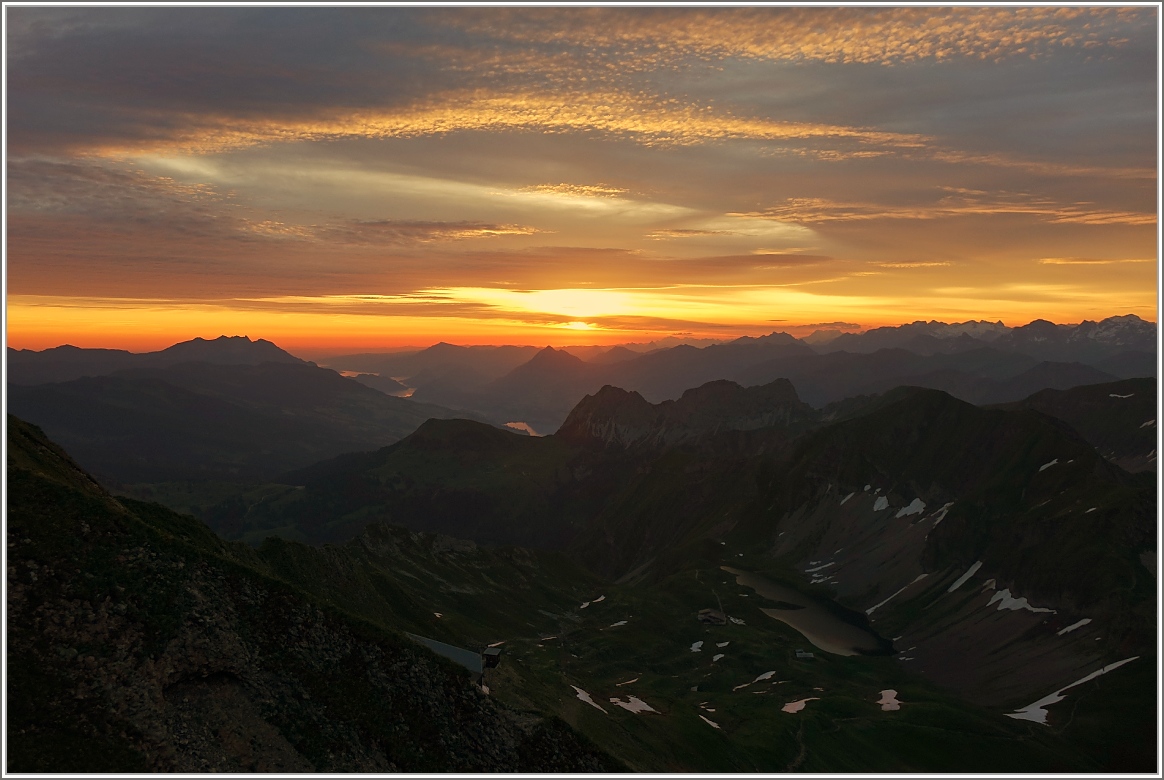 Morgenstimmung in den Berner Alpen am 08.07.2016
