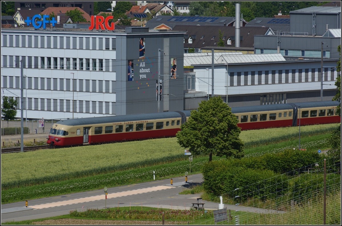 RAe 1053 bei Sissach. Juni 2021.
