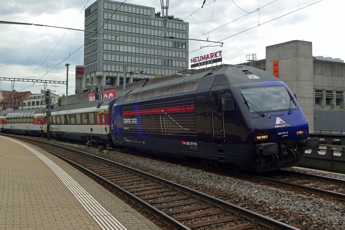 SBB 460 031 steht am 26 Mai 2019 in Brugg AG.