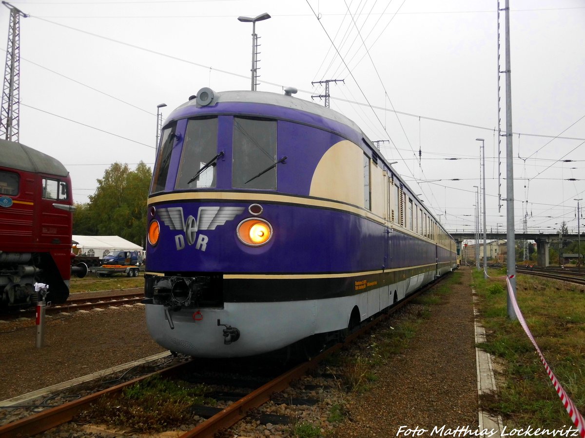 SVT 137 234 mit Fl�gelrad und DR Schriftzug in Falkenberg/Elster am 9.10.16