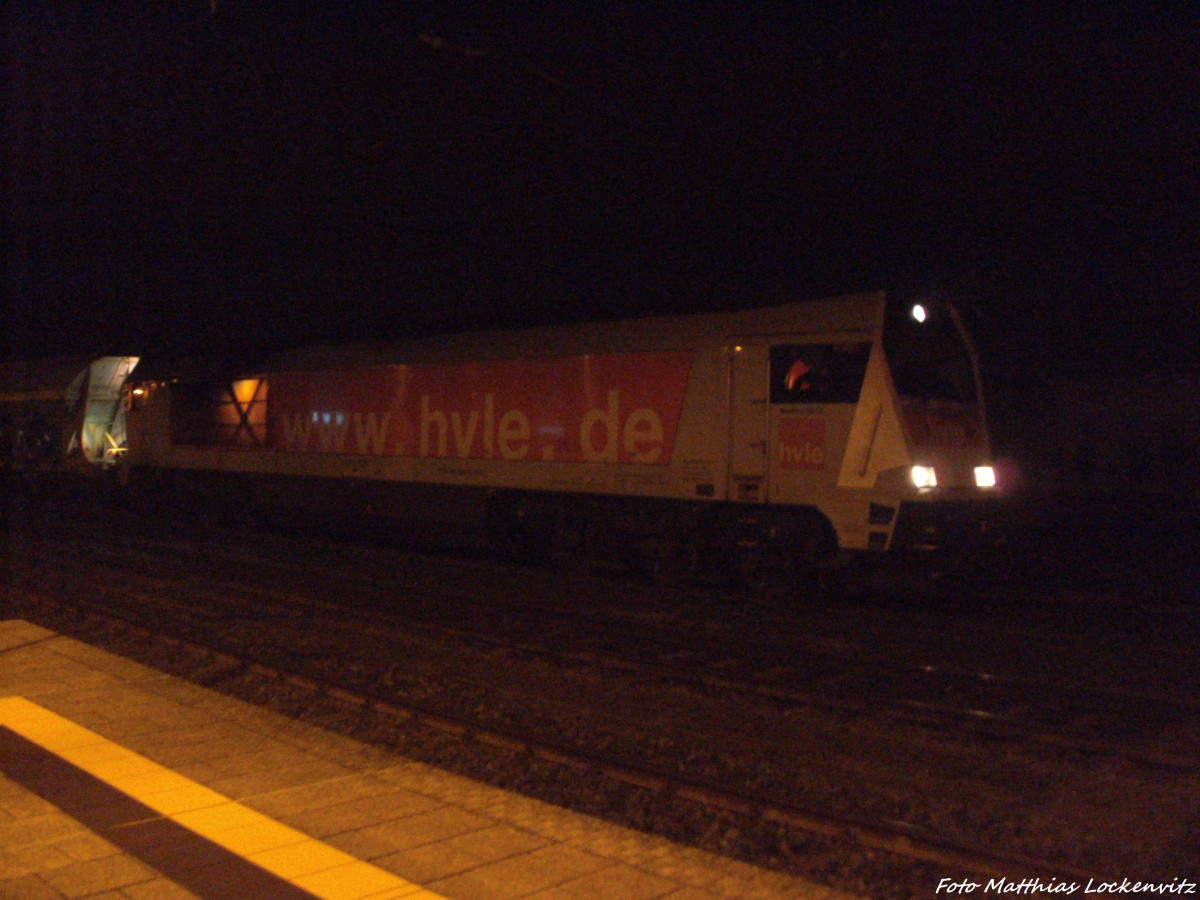 Voith Maxima 40CC / Loknr V490 der HVLE im Bahnhof Bergen auf R�gen am 18.11.13