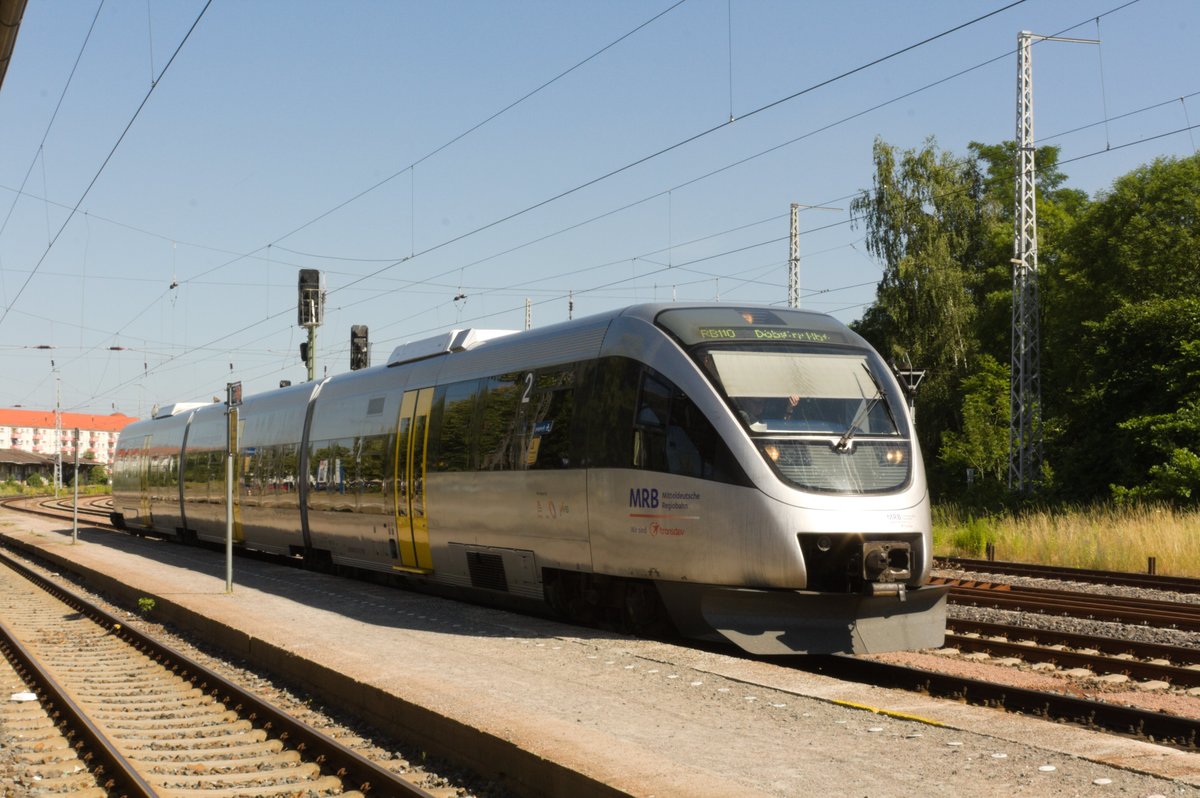 VT 0013 im Bahnhof D�beln Hbf am 28.6.19