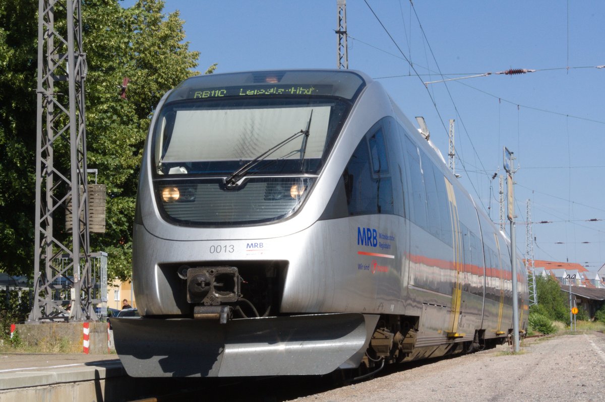 VT 0013 im Bahnhof D�beln Hbf am 28.6.19