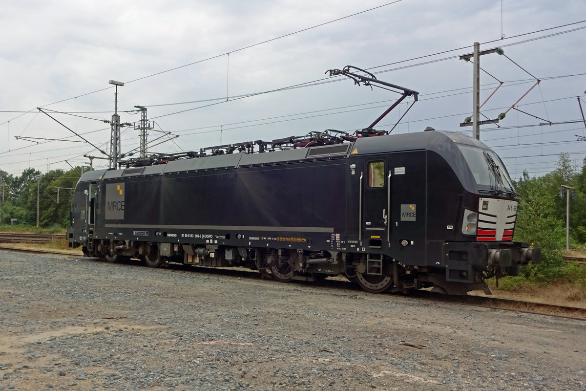 X4-669 lauft am 5 Augustus 2019 um in Bad Bentheim und bereitet sich f�r den Einsatz bevor den Sziget-Express 1 (Amersfoort Centraal->Budapest Keleti pu) vor. 