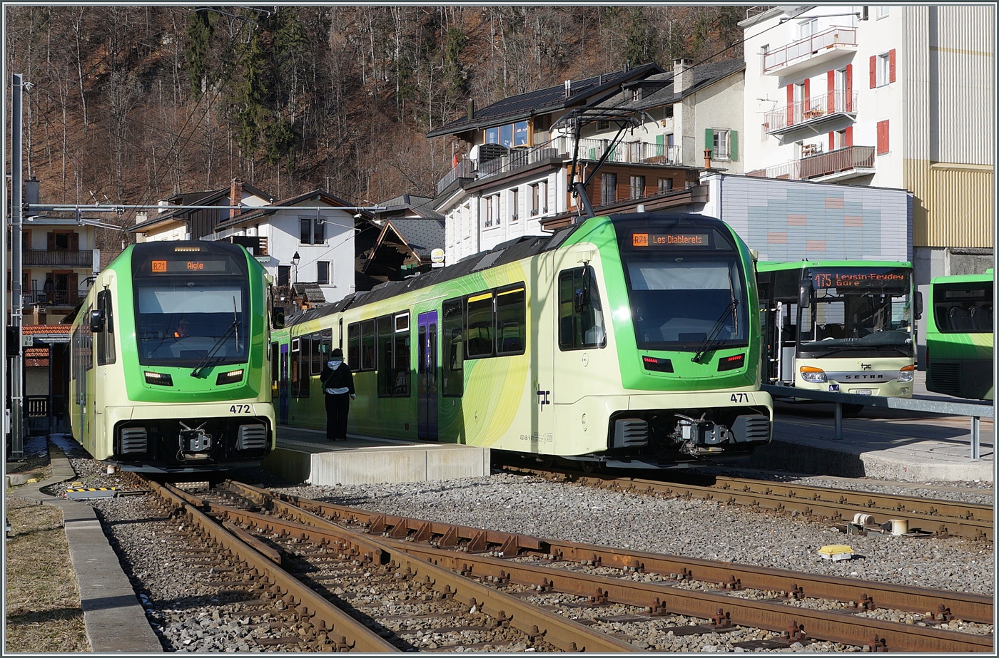In Le Sépey kreuzen sich die beiden TPC ASD ABe 4/8 472 und 471. 

19. Jan. 2026 