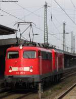 Als bergabefahrt aus Mnster bringt 110 494-2 eine 112er nach Hamm. Oktober 2010