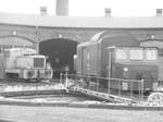 ASF mit einem Gep�ckwagen auf der Drehscheibe des Bw Sta�furt am 7.5.17