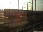 Wagen von BahnTouristikExpress (BTE) abgestellt aufm Gel�nde des BW Rostock am 31.8.13