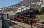 Von Bellinzona zugef�hrt steht der lange Dampfzug des  Eisenbahn Nostalgiefahrten Bebra e.V.  nach N�rnberg/Frankfurt in Locarno zur baldigen Abfahrt bereit. Zuglok ist die pr�chtige 01 202 des Vereins  Pacific 01 202 . 

22. M�rz 2018