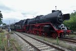 Dampfsonderzug mit 03 2155 verlasst am 18 September 2016 Berlin-Sch�neweide.
