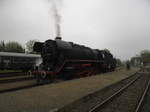 44 1486 steht f�r F�hrerstandsmitfahrten im Egelner Bahnhof am 6.5.17 bereit