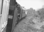 R�ck�berf�hrung der 44 1486 und des SVT 137 234 gezogen von der 215 004 (225 004) der AVG von Egeln nach Sta�furt am 7.5.17