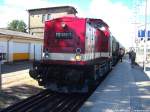 112 565-7 im Bahnhof Bergen auf R�gen am 15.6.14