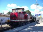 112 565-7 im Bahnhof Bergen auf R�gen am 15.6.14