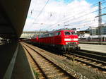 218 403 mit einer weiteren 218er mit einem SBB EuroCity beim verlassen des M�nchener Hbf´s am 21.6.17
