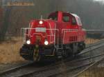 261 033-5 rangierte bei spr�hregen im bhf glinde am 27.02.12