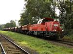 261 028-5 schob einen schotterzug richtung koops,glinde 17.08.17