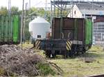 Nur noch der Rahmen ist noch �brig von dieser V60(Ost) Nordhausen 21.09.2013