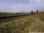 BR 101 mit InterCity kurz vor Bergen auf R�gen am 7.5.13
