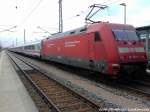 101 066-9 als Schlusslicht am Intercity in Bergen auf R�gen am 11.5.13